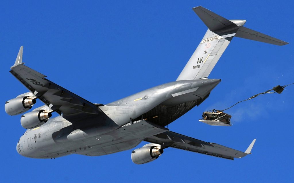 cargo jet c 17 airdrop humvee 70347 1 1