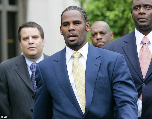 Back to court R Kelly above at his 2008 trial has been charged with 10 counts of aggravated criminal sexual abuse by the Cook County States Attorneys office