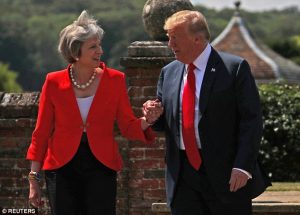 Donald Trump finally made his first visit to the UK i