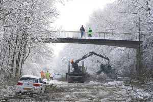 The Brrrrritish Isles Britain braces for the coldest night in SEVEN YEARS with bone chilling 16C lows as experts warn black ice danger will last until Monday