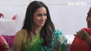 Meghan Markle doned a sari and embraced traditional Indian culture in never before seen footage of a charity trip made by the Duchess in 2017